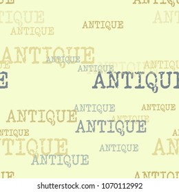 Antique typography pattern. Typography only series. Minimal graphics