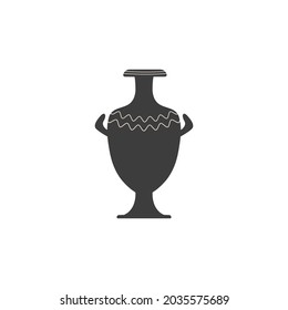 antique vase logo element. vector