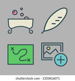antique vector icon set