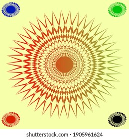 Vector antiguo. Patrones y adornos florales de Mandala. Diseño oriental. Motivos islámicos, árabes, indios, otomanos. adecuado para portadas y traseras, portadas, diseños de camisetas, logotipos, etc.