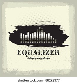 Antique vintage a art of waveform equalizer