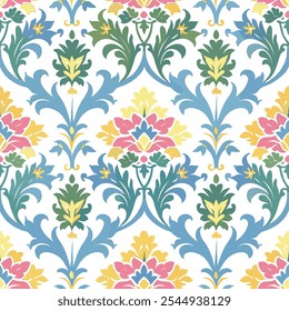 Antique Vintage Mediterranean Arabesque Ornaments, Print Design Vector Seamless Pattern 2.2
Vintage Charm Seamless Pattern, Inspired by Floral Chinoiseries Toile de Jouy art Victorian Baroque Art.