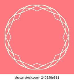 Antique or vintage style decoration. Heading and border design set