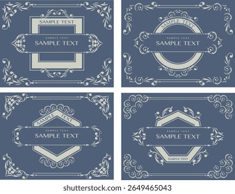 Antique vintage western decorative frame