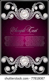 antique violet illustration