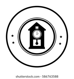 antique watch time isolated icon
