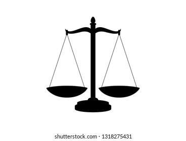 Antique weight vector icon. Old weight black icon isolated on a white background. Silhouette of antique weights