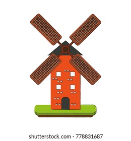 Antique Windmill building