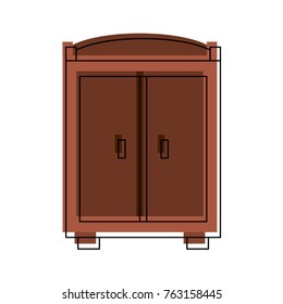 Antique wooden closeth