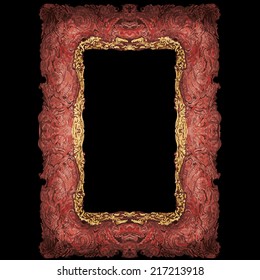 Antique wooden frame