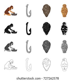 Antiquity, history, study and other web icon in cartoon style.Image, sculpture, age icons in set collection.