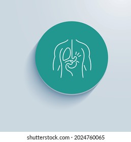 Anti-reflux Surgery Icon Vector Design