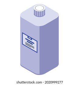Antiseptic bottle icon. Isometric of antiseptic bottle vector icon for web design isolated on white background