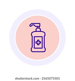 Antiseptic color circle icon , vector, pixel perfect, illustrator file