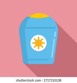 Antiseptic cream bottle icon. Flat illustration of antiseptic cream bottle vector icon for web design