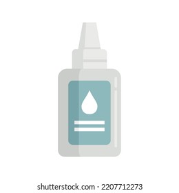 Antiseptic dropper icon. Flat illustration of Antiseptic dropper vector icon isolated on white background