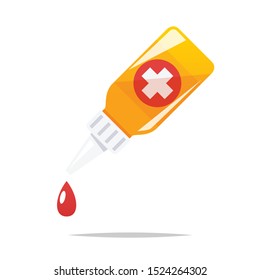 Antiseptic first aid vector isolated illustration