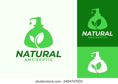 Antiseptic Herbal Health Anti Germ Logo Design