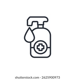 antiseptic icon collection .design style with background