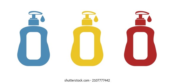 antiseptic icon on a white background, vector illustration