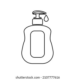 antiseptic icon on a white background, vector illustration