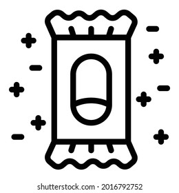 Antiseptic icon. Outline antiseptic vector icon for web design isolated on white background