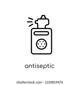 antiseptic icon. Trendy modern flat linear vector antiseptic icon on white background from thin line collection, outline vector illustration
