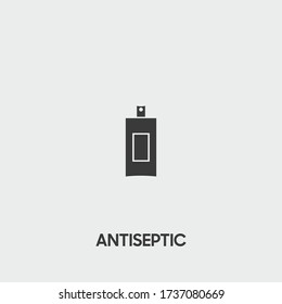 icono antiséptico. vector antiséptico sobre fondo gris