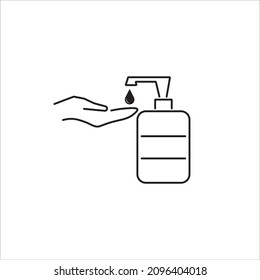 antiseptic, liquid soap icon vector illustration symbol