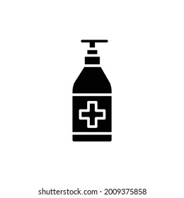 Antiseptic product color line icon. Isolated vector element. Outline pictogram for web page, mobile app, promo