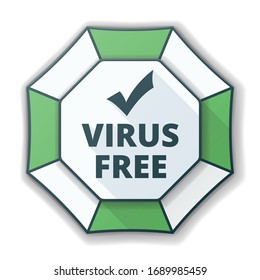 Antiseptic Protected Antiviral Antibacterial vector sign label illustration