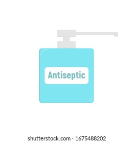 Antiseptic vector icon. Vector icon isolated on white background antiseptic .