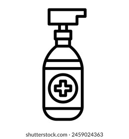 Antiseptic Vector Line Icon Design