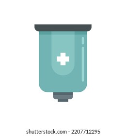 Antiseptic wall box icon. Flat illustration of Antiseptic wall box vector icon isolated on white background