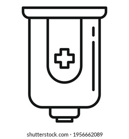 Antiseptic wall box icon. Outline Antiseptic wall box vector icon for web design isolated on white background