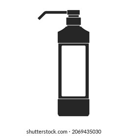 Antisepticl iquid soap vector icon.Black vector icon isolated on white background antiseptic liquid soap.