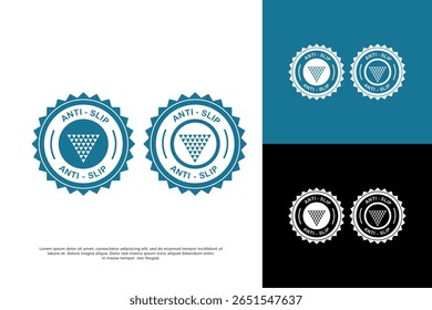 Anti-slip icons with textured triangle for enhanced grip and safety on various surfaces.