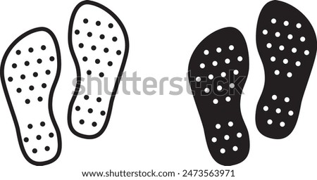 Antislip socks icon , vector illustration