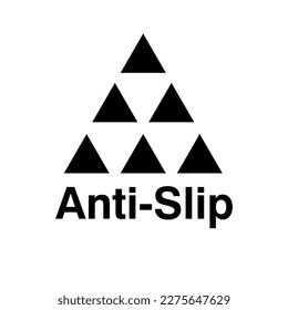 Anti-Slip vector sign flat illustration on white background..eps