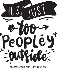 Antisocial Lettering Quotes Poster Illustration 