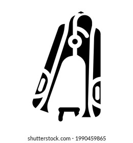 anti-stapler stationery tool glyph icon vector. anti-stapler stationery tool sign. isolated contour symbol black illustration