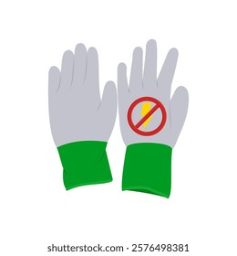 Antistatic Gloves, Industrial Safety Equipment illustration