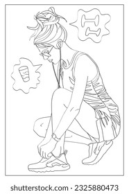 Antistress coloring. Vector black and white illustration for coloring.