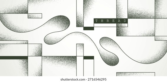 Fondo abstracto del Vector del concepto de la antitensión, líneas curvas finas y texturas abstracción mínima, arte minimalista lineal que fluye, telón de fondo ondulado fluido que fluye.