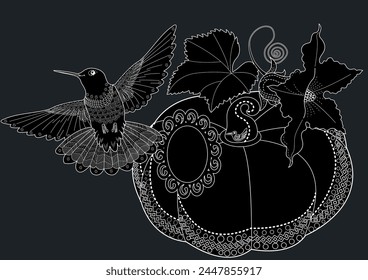 Antistress drawing for coloring. Colouring pictures with Birdhouse, Flowers and Birds. Cute  background for wallpaper, gift paper, pattern fills, textile, greetings cards

