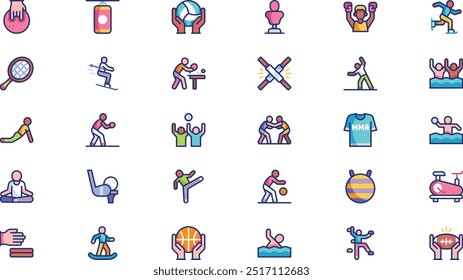 Antistress sports icon pack High-Quality Vector Icons Collection with Editable Stroke. Ideal for Professional and Creative Projects.