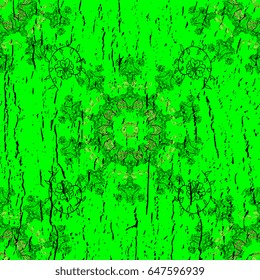 Anti-stress therapy pattern. Vector outline Mandala on green background. Decorative round ornament. Unusual flower shape oriental. Weave design element. Yoga logo, background for meditation poster.