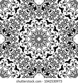 Anti-stress therapy patterns. Decorative oriental style. It is Vector illustrations.