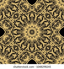 Anti-stress therapy patterns. Decorative oriental style. It is Vector illustrations.
