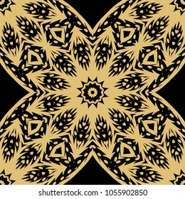 Anti-stress therapy patterns. Decorative oriental style. It is Vector illustrations.